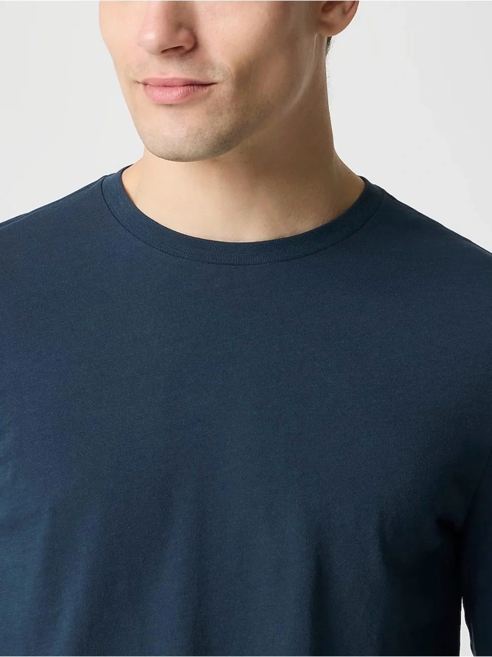 J. Crew Men's Long Sleeve Crewneck Shirt - Navy Blue xxl